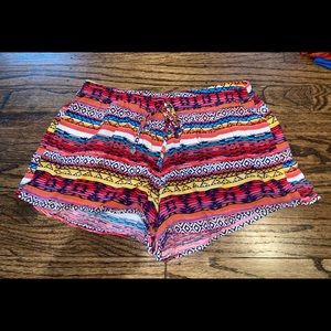 Multicolor Flowy Shorts